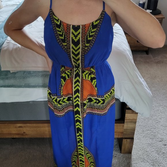 Maxi Dress, blue - Picture 1 of 5